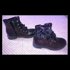 JoJo Sparkle combat boots EUC